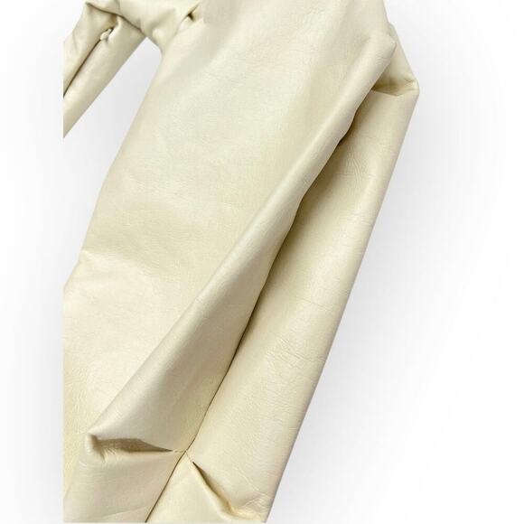 Athleta x Alicia Keys Structured Crinkled Faux Leather Sling Bag - Cream - Picture 7 of 11